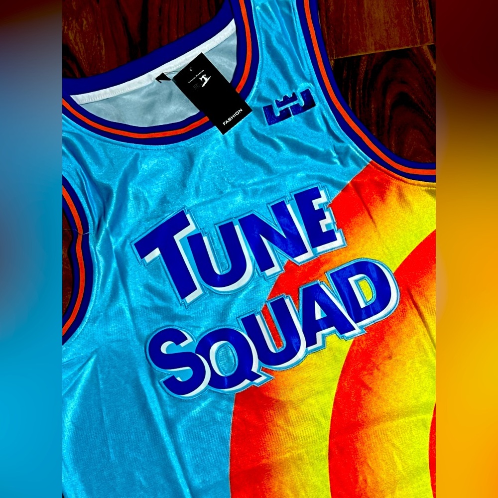 LeBron x Space Jam: A New Legacy Tune Squad Jersey Embroidered Size XL New